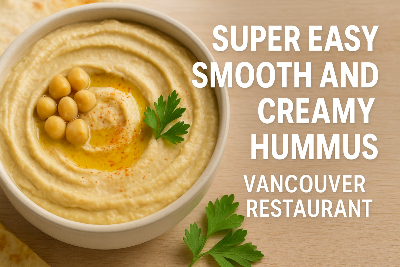 Local Vancouver restaurant hummus