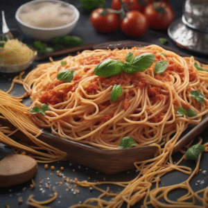 Ultimate Spaghetti with rich tomato sauce and Parmesan — A & S Fusion, 8028 Granville St Vancouver