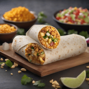 Chick-O-Crunch Burrito A&S Fusion Vancouver crispy chicken fries sriracha cream