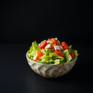 Side Caesar Salad with romaine, Parmesan and croutons at A & S Fusion Vancouver