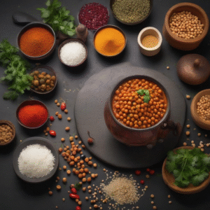 Authentic Punjabi Chana Masala Chickpea Curry with Naan - A&S Fusion Granville St Vancouve