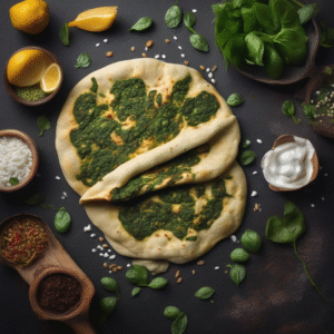 Spinach Naan Vancouver | Fresh Tandoori Vegetarian Bread at A&S Fusion